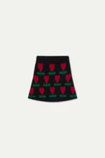 Short skirt with Cyclamen print COMPANIA FANTASTICA FW26-27 - Image 2