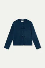 Navy blue cardigan with toggles COMPANIA FANTASTICA FW26-27 - Image 2