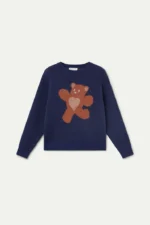 Πλεκτό πουλόβερ με τύπωμα αρκούδας COMPANIA FANTASTICA FW26-27 - Image 2