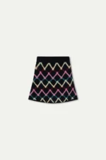 Short skirt with Skein print COMPANIA FANTASTICA FW26-27 - Image 2