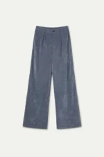 Ανοιχτό μπλε βελούδινο παντελόνι COMPANIA FANTASTICA FW26-27 - Image 2