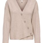 ONLKATIA LS RIB BUTTON CARDI CC KNT ONLY FW26-27
